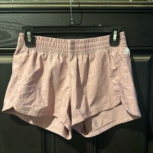 Adidas Pink Athletic Shorts Lightweight Moisture-Wicking